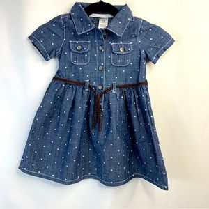 Carter’s Baby Girl 12 month button up Blue Jean Dress